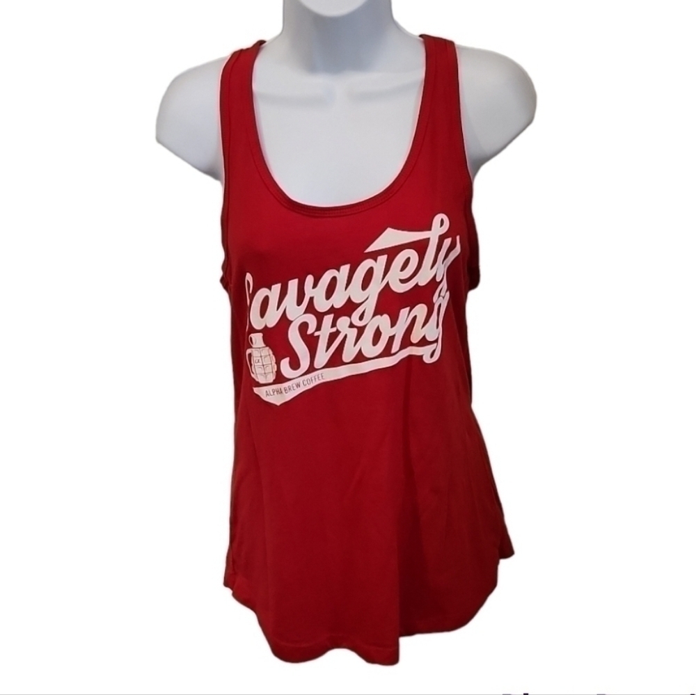SAVAGELY strong razor back coffee tank